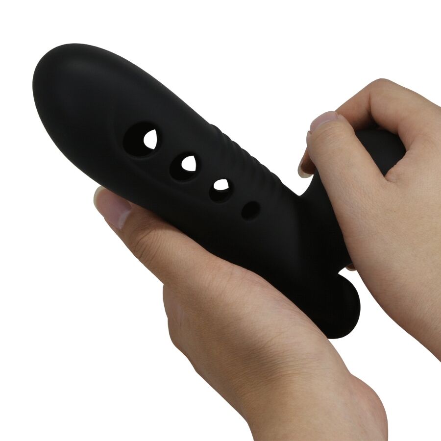 PRETTY LOVE - Crane Penis Sleeve With Airbag Black