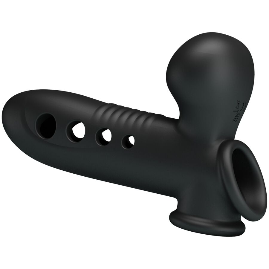 PRETTY LOVE - Crane Penis Sleeve With Airbag Black