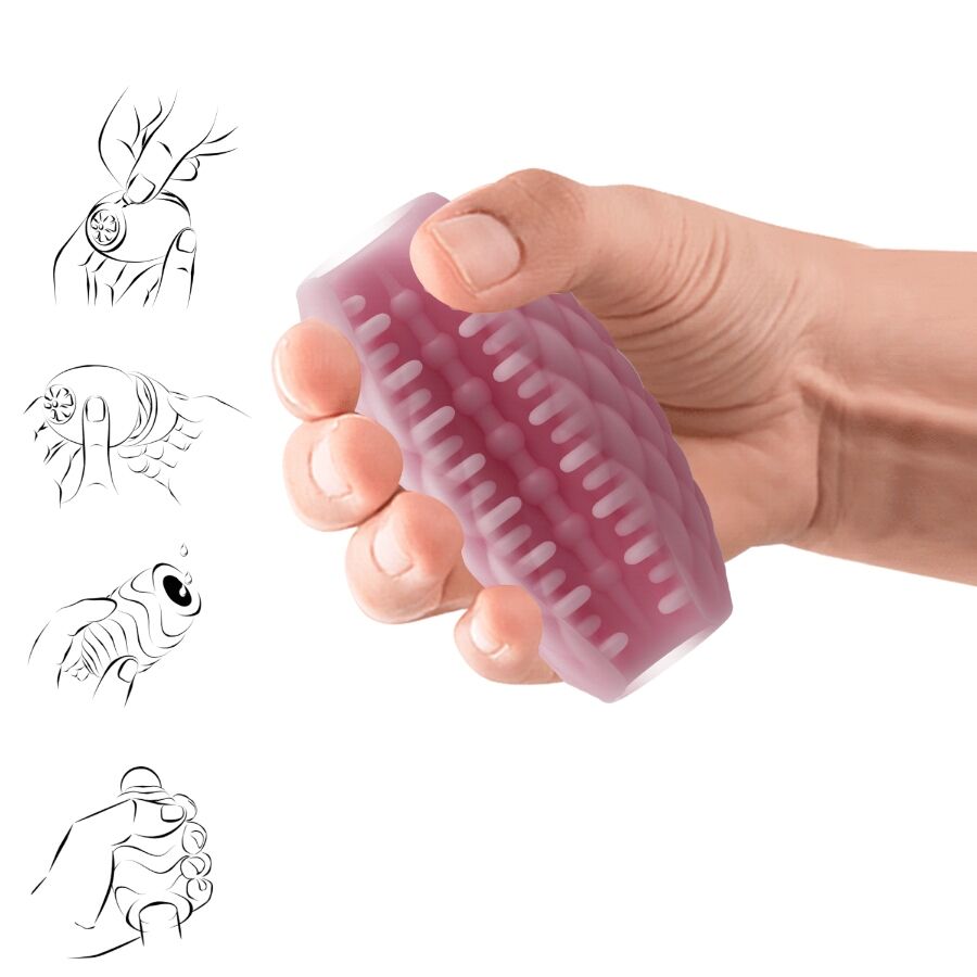 PRETTY LOVE - Athena Eros Silicone Male Masturbator Pink