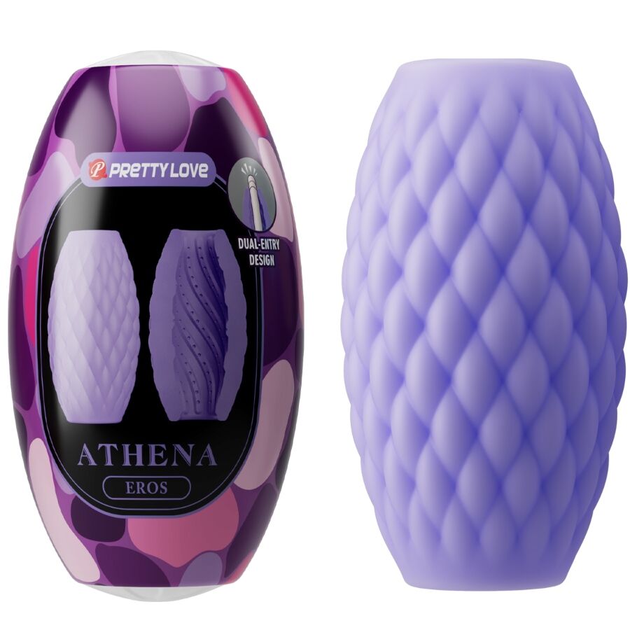 PRETTY LOVE - Athena Eros Silicone Male Masturbator Paars