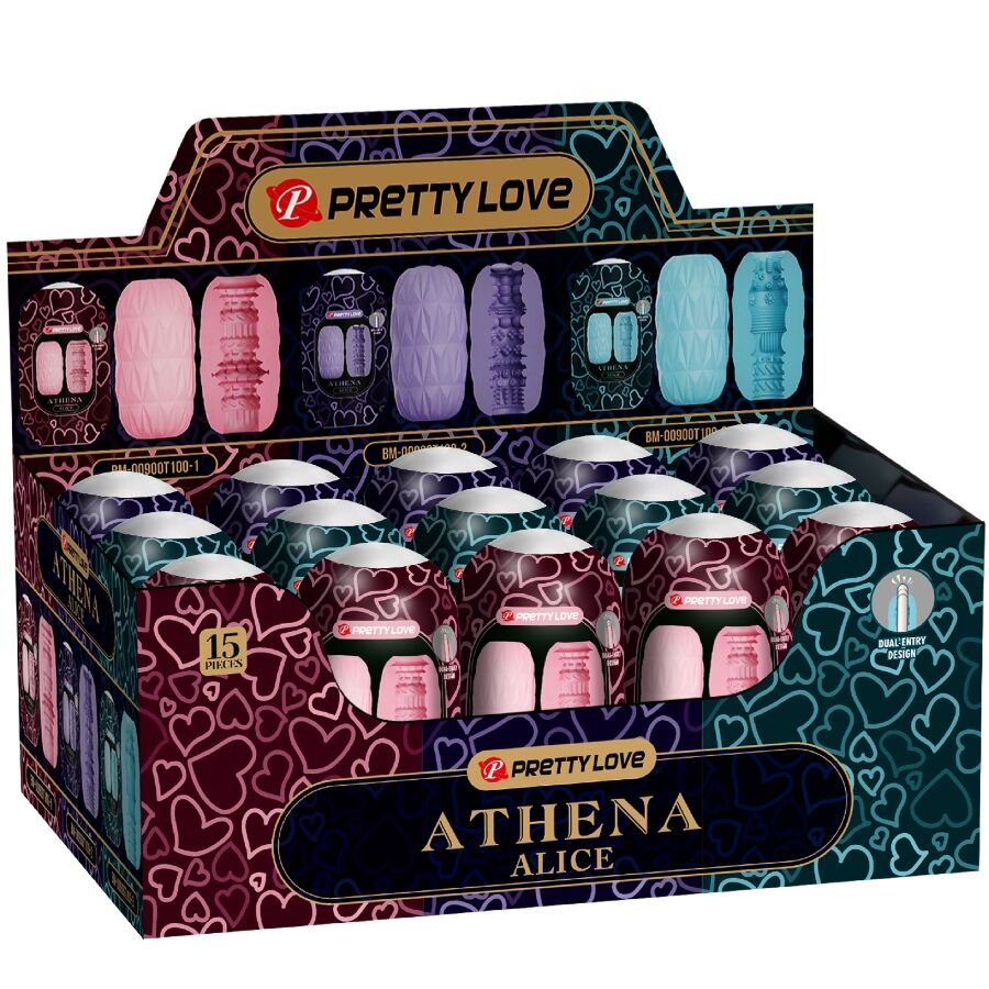PRETTY LOVE - Athena Alice Pack 15 Various Male Masturbators