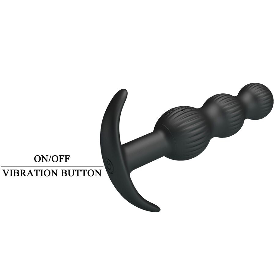 PRETTY LOVE - Sidney Anal Vibrator 10 Vibrations Black