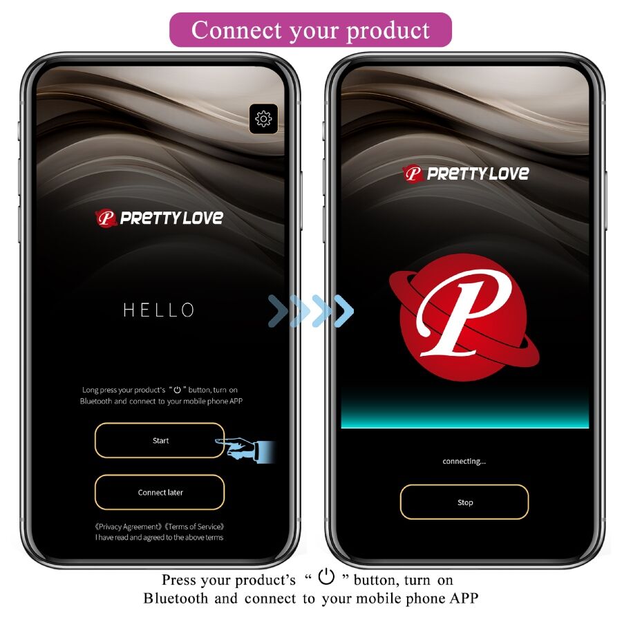 PRETTY LOVE - Leviathan APP Controlled Vibrator Paars