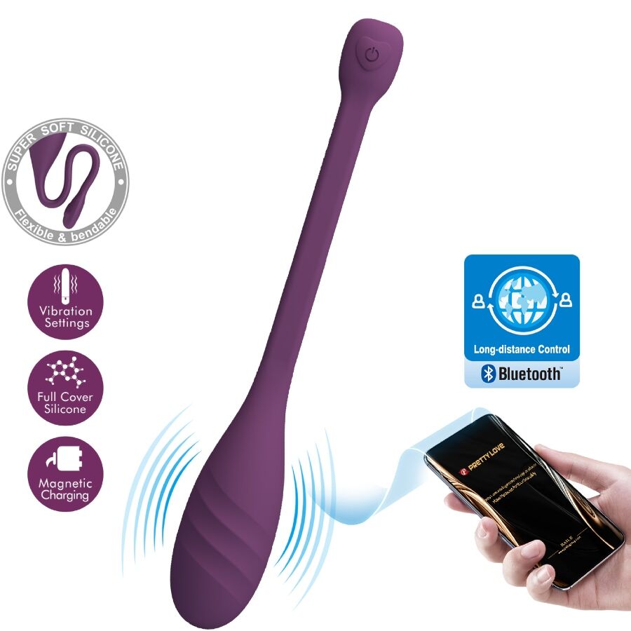 PRETTY LOVE - Leviathan APP Controlled Vibrator Paars