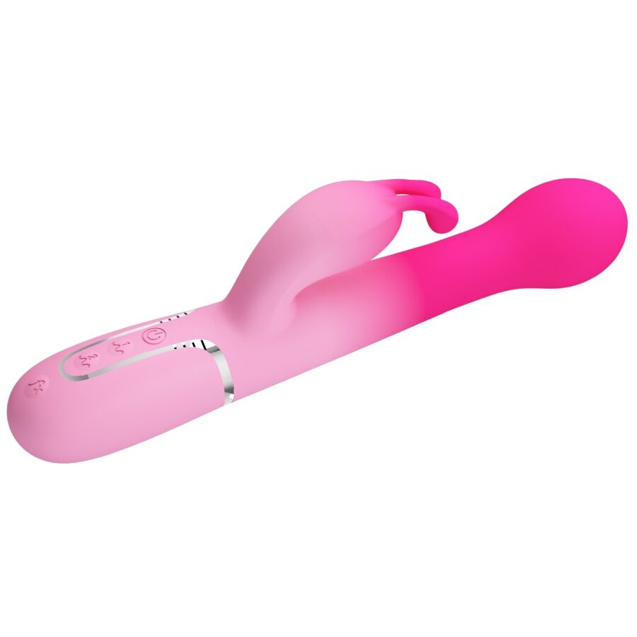 PRETTY LOVE - Dejon 3 In 1 Multifunction Rabbit Vibrator Pink