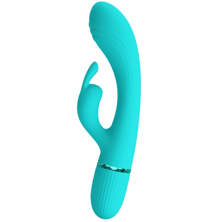 PRETTY LOVE - Scocco Vibrator Rabbit Turquoise