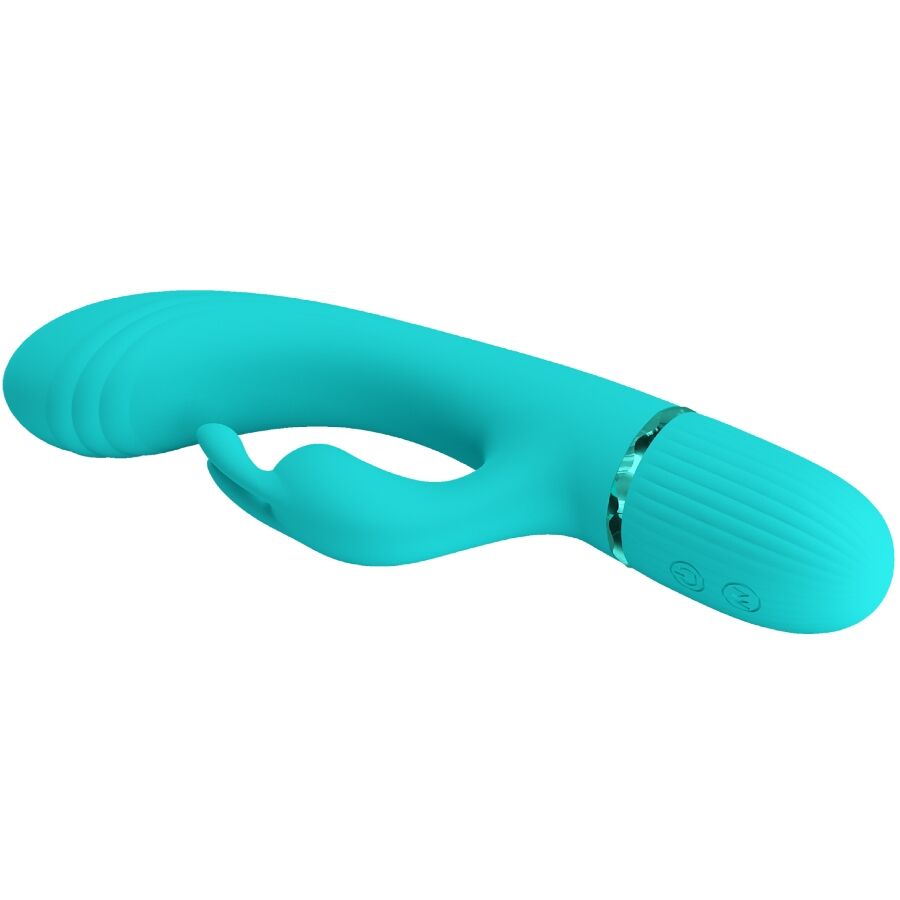 PRETTY LOVE - Scocco Vibrator Rabbit Turquoise