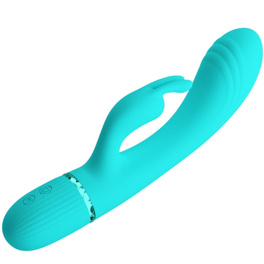 PRETTY LOVE - Scocco Vibrator Rabbit Turquoise