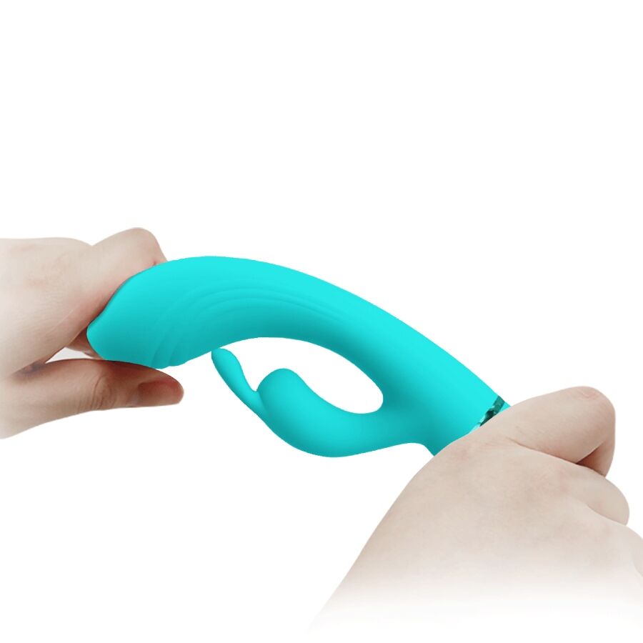 PRETTY LOVE - Scocco Vibrator Rabbit Turquoise