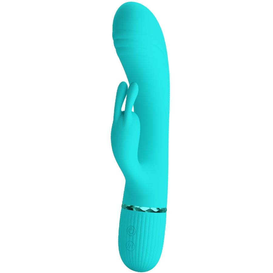 PRETTY LOVE - Scocco Vibrator Rabbit Turquoise