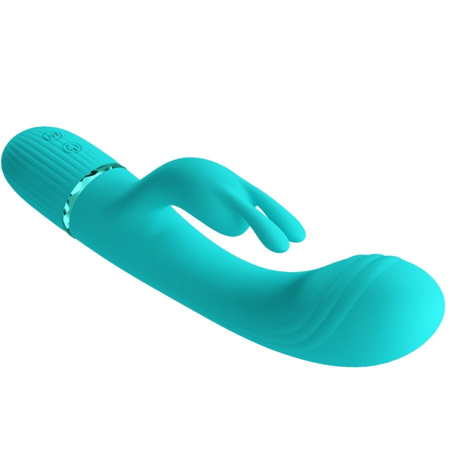 PRETTY LOVE - Scocco Vibrator Rabbit Turquoise