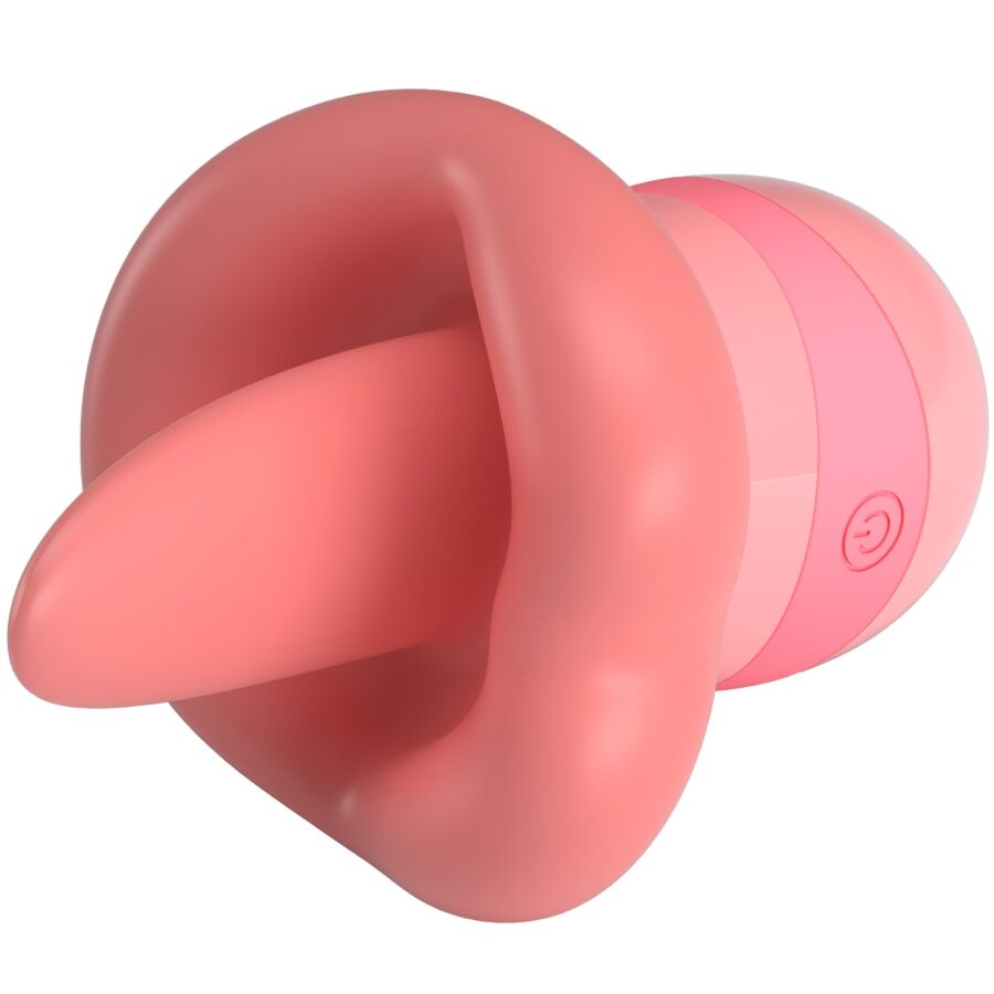 PRETTY LOVE - Kylee Tongue Clitoris Stimulator 10 Vibrations Nude Roze