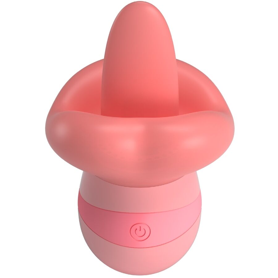 PRETTY LOVE - Kylee Tongue Clitoris Stimulator 10 Vibrations Nude Roze
