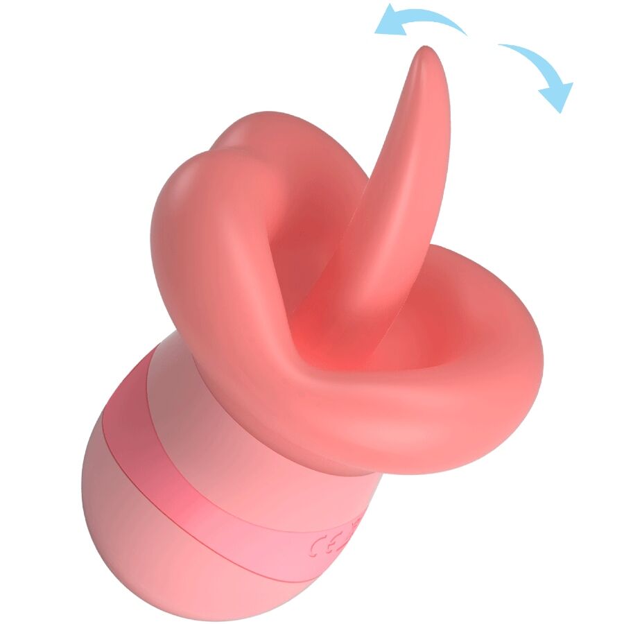 PRETTY LOVE - Kylee Tongue Clitoris Stimulator 10 Vibrations Nude Roze