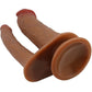 PRETTY LOVE - Goran Double Dildo Realistic Natural Mulato