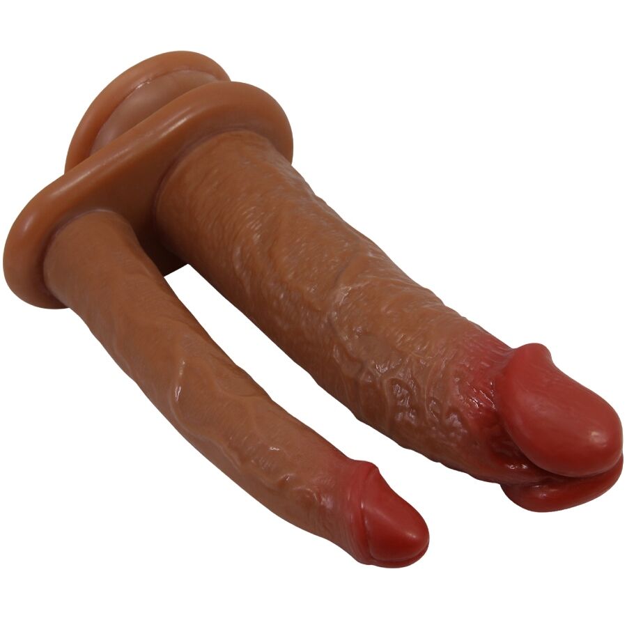 PRETTY LOVE - Goran Double Dildo Realistic Natural Mulato