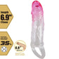 PRETTY LOVE - Odes Realistic 2 Cm Enlargement Sheath For Penis Pink