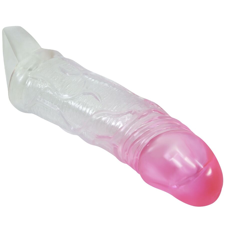 PRETTY LOVE - Odes Realistic 2 Cm Enlargement Sheath For Penis Pink