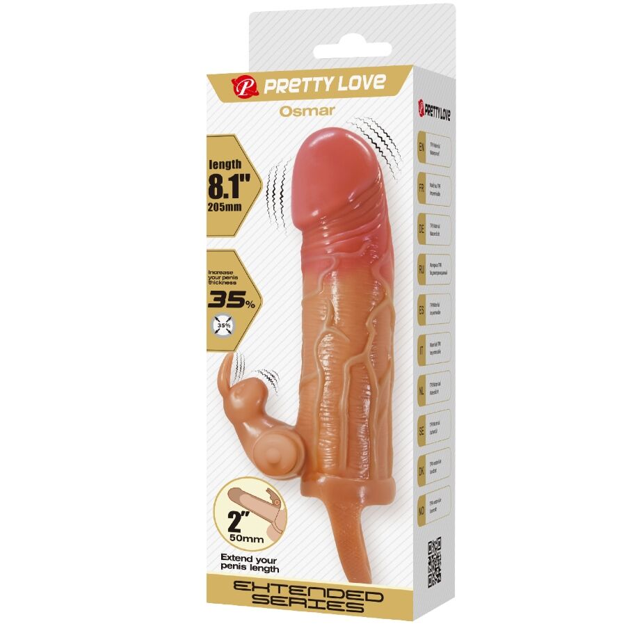 PRETTY LOVE - Osmar Penis Sleeve + Vibrating Clitoris Stimulator