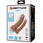 PRETTY LOVE - Hulbert Double Realistic Dildo With Vibration Mulato