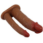 PRETTY LOVE - Yairon Double Penis Sleeve With 4 Cm Extension Mulatto