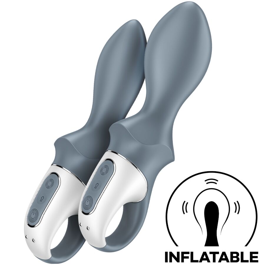 SATISFYER - Air Pump Booty 1 Anal Inflatable Vibrator Grey