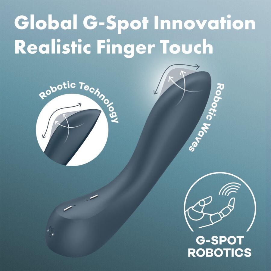 SATISFYER - G-Spot Wave 4 12 Vibrations Program Vibrator Dark Grijs