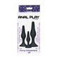 TOYJOY - Anal Play Curvy Companions Anal Plug 3 Pieces Black