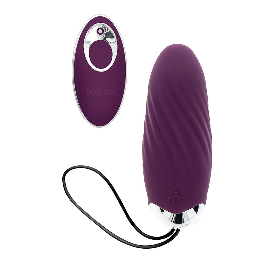 TOYJOY - Happiness Knock Knock Eggstavagant Vibrator With Remote Control Purple