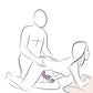 Rocks-Off - Ruby Glow Paarse Sit-On Vibrator