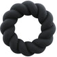 Rocks-Off - Twist Black Silicone Masturbator Ring