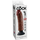 King Cock - Vibrating Cock Brown 20.32 cm