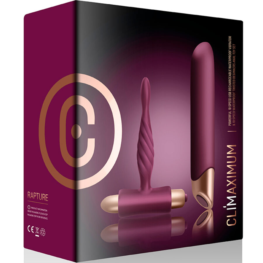 Climaximum - Rapture Kit Vibrator Classic + Beginner Anal Plug