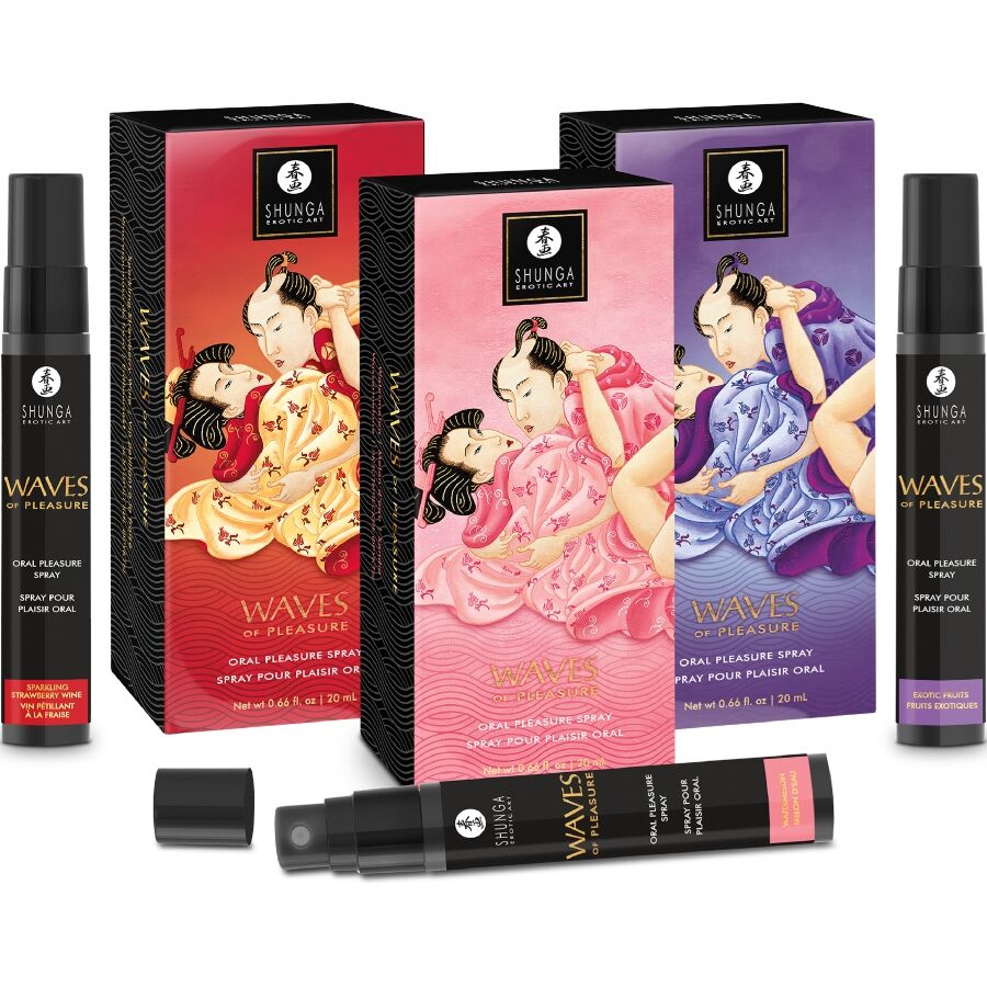 SHUNGA - Waves Pleasure Spray Oral Seductive Strawberry 20 Ml