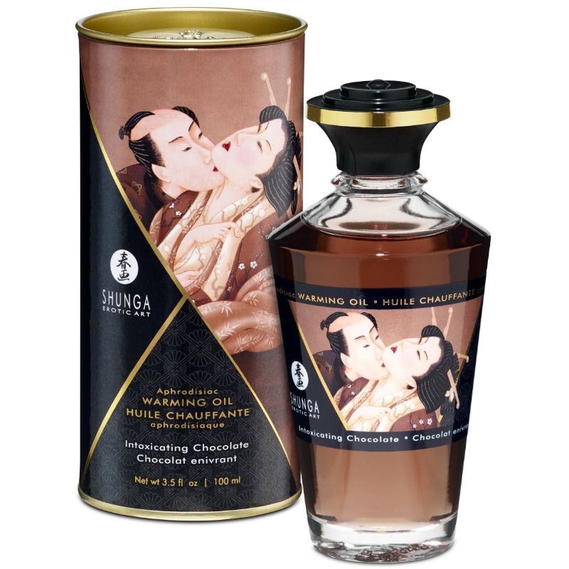 SHUNGA - Massage Oil With Heat Effect Intense Chocolate Flavor 100 Ml
