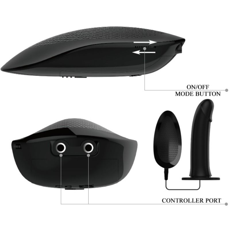 PRETTY LOVE - Marvin Strap On With Vibration And Hollow Dildo