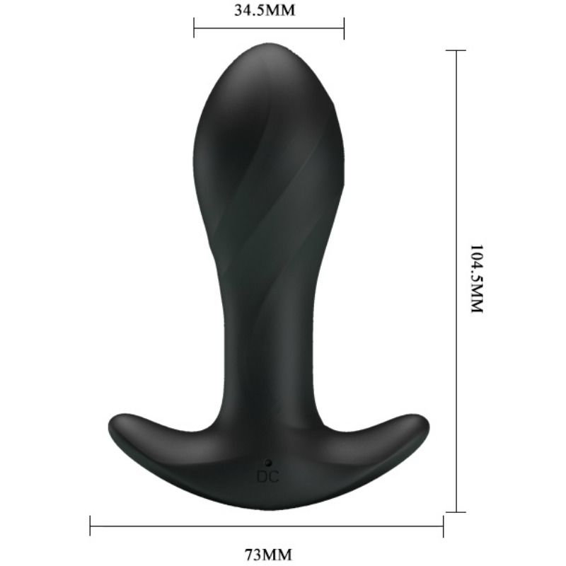 PRETTY LOVE - Black Anal Vibrator