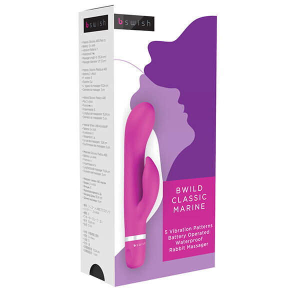 B SWISH - Bwild Classic Marine Rabbit Vibrator Cerise
