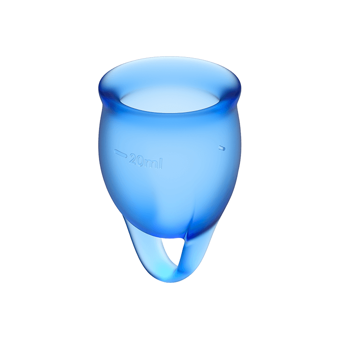 SATISFYER - Feel Confident Menstrual Cup Dark Blue 15 + 20 Ml