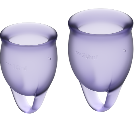 SATISFYER - Feel Confident Menstrual Cup Paars 15 + 20 Ml
