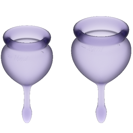 SATISFYER - Feel Good Menstrual Cup Dark Blue 15 + 20 Ml