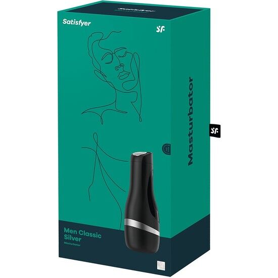 Satisfyer - Klassieke Zilveren Mannenmasturbator