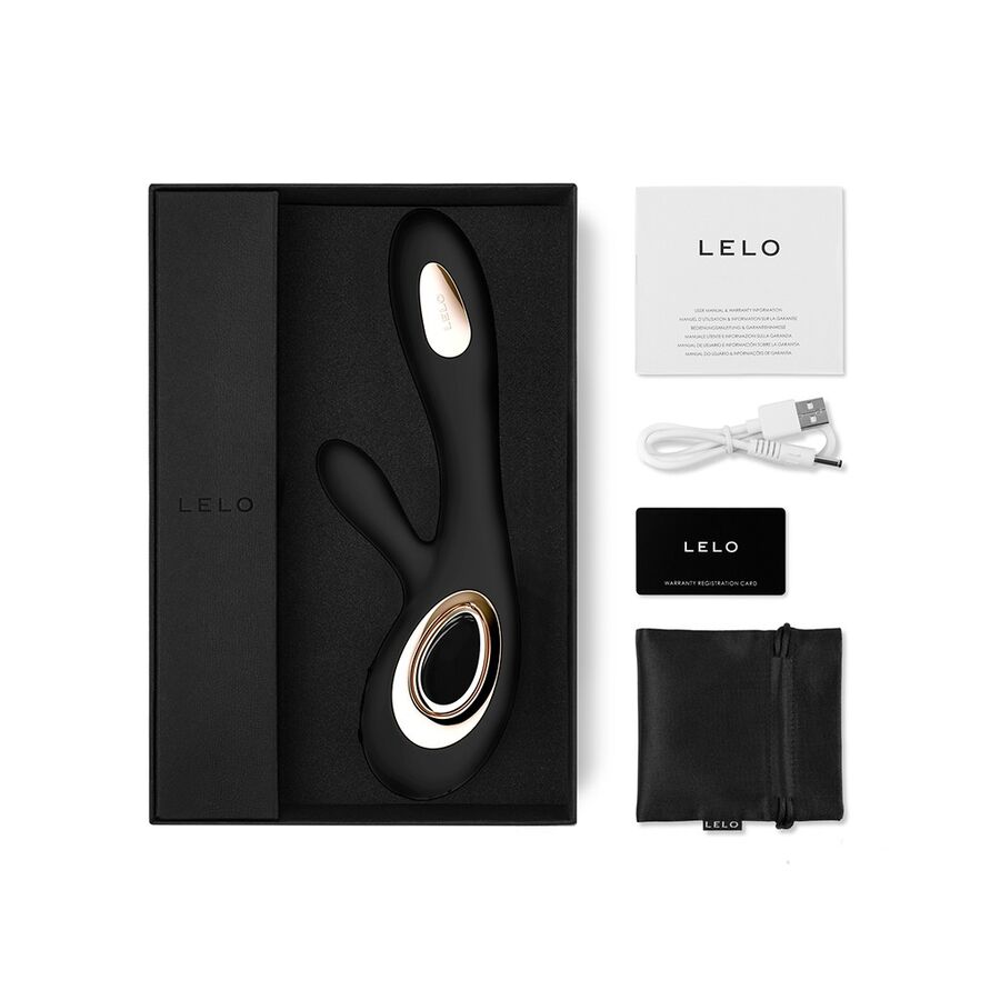 LELO - Soraya Wave Vibrator Rabbit Zwart