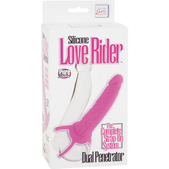CalExotics - Dubbele Penetrator Dildo Met Roze Harnas