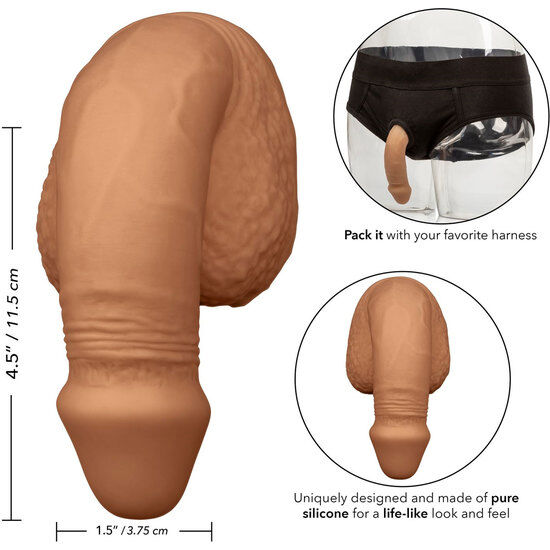 CalExotics - Penisverpakking Siliconen Penis 12.75cm Karamel