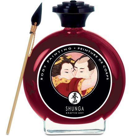 SHUNGA - Strawberry And Cava Body Painting