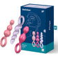 SATISFYER - Anal Plugs Set 3 Pcs Tricolor